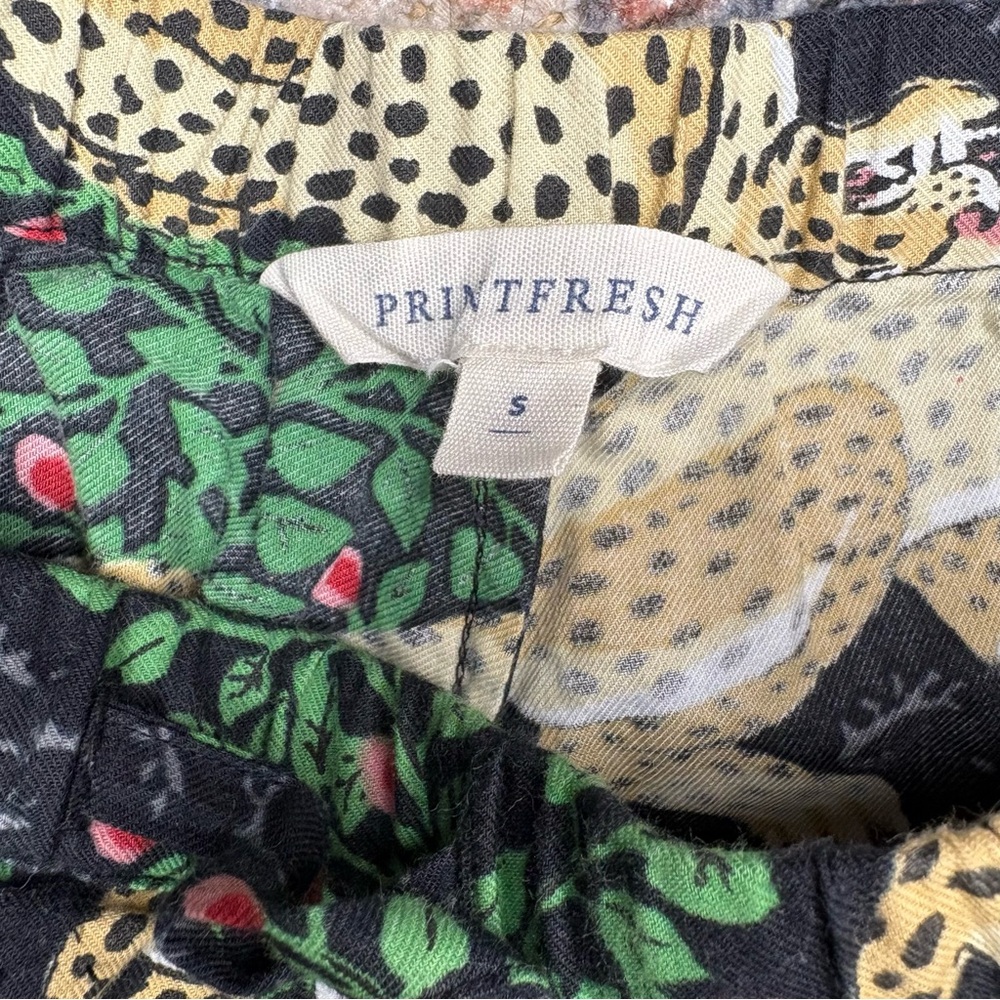 Printfresh Black and Cream Leopard Print Pants - Picture 10 of 13
